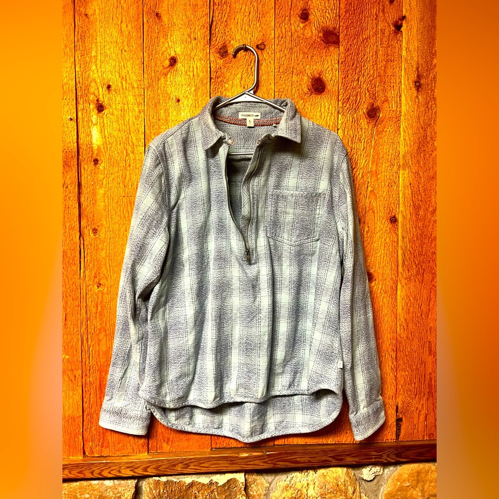 Toad&Co Womens Bodie 1/4 Zip Flannel size L